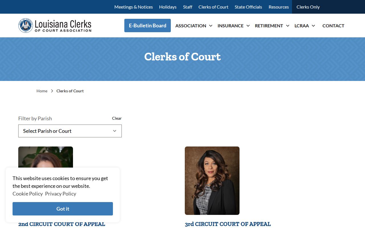 LaSalle Parish court docket Clerk of Court directory