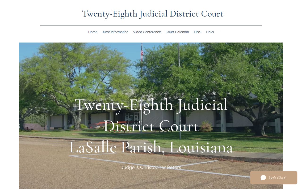 LaSalle Parish court docket Twenty-Eighth Judicial District Court