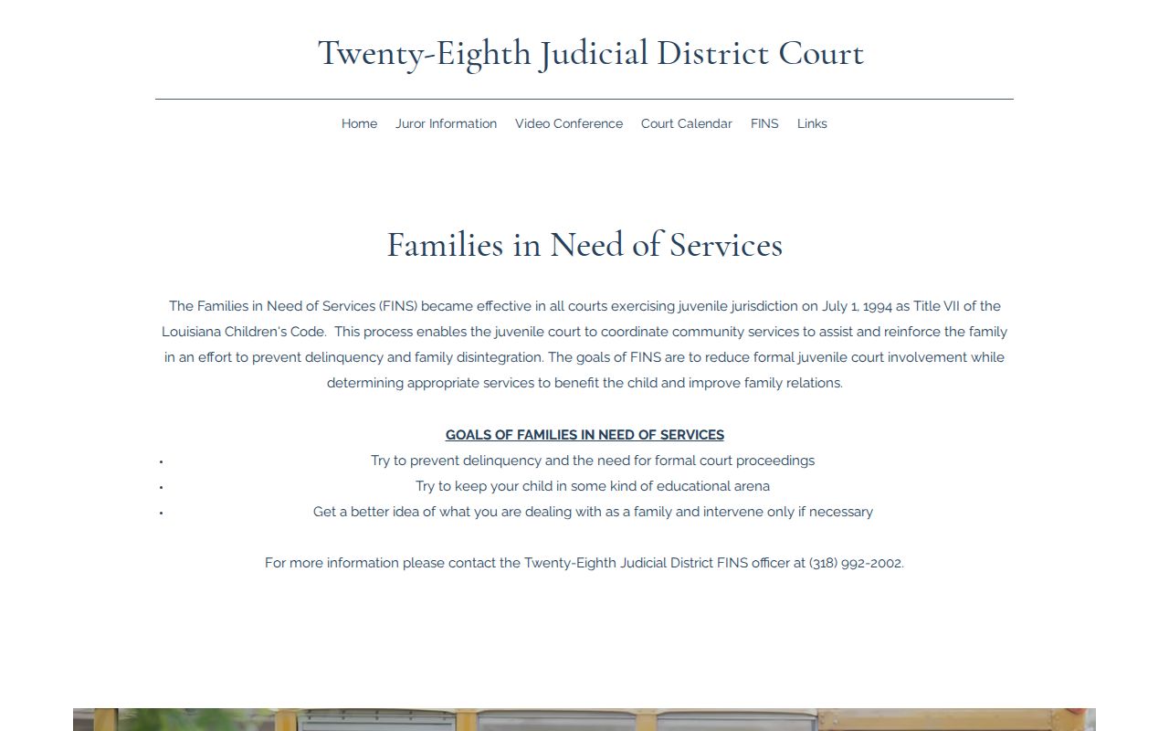 Olla court docket 28th JDC district program source