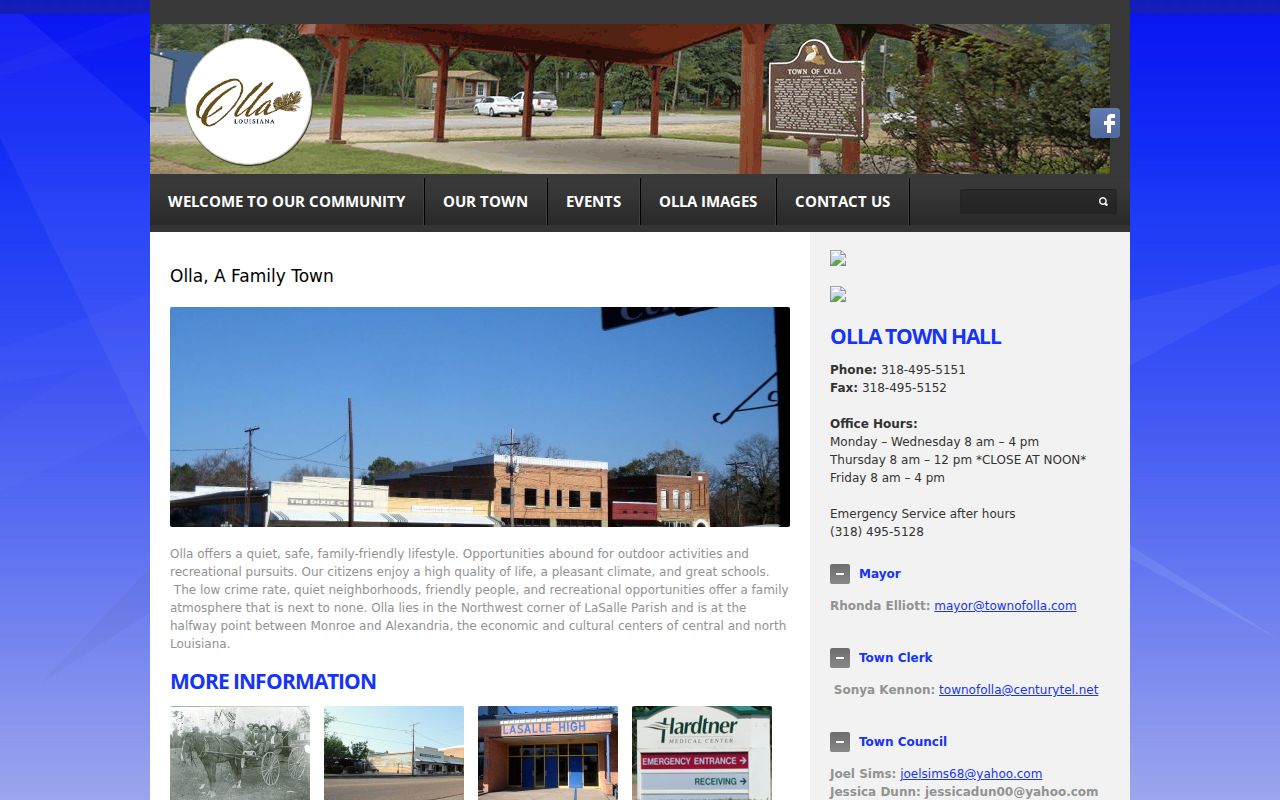 Olla court docket town hall schedule and local profile