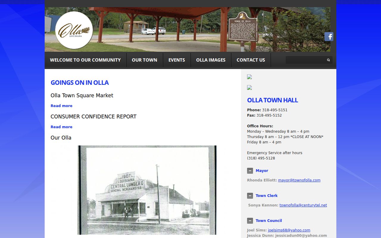 Olla court docket historic town source