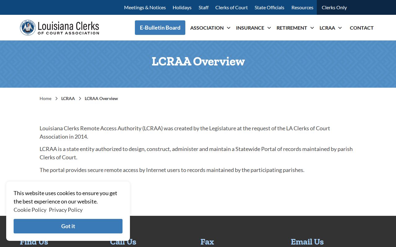 Urania court docket LCRAA statewide access overview